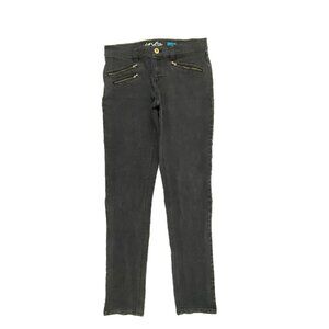 INC Skinny Leg Regular Fit Zipper Pockets‎ Women's size 10 Black Denim Jeans